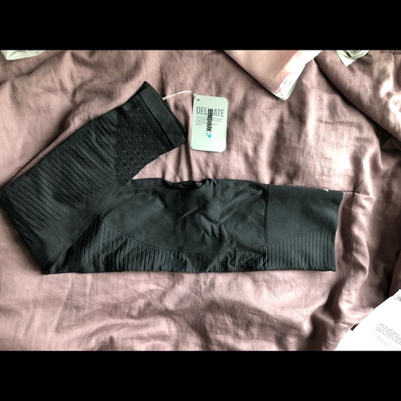 Gymshark Pants - energy seamless high waisted - black